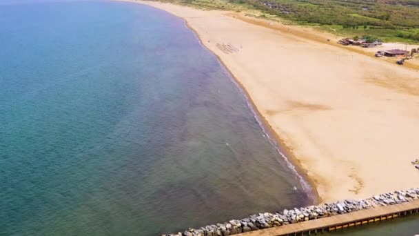 Пляж Памукак Гори Кусадасі Кадри Високої Якості — стокове відео