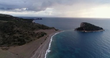 Eski Korsan Adası Myonnesos. Yüksek kalite 4k görüntü