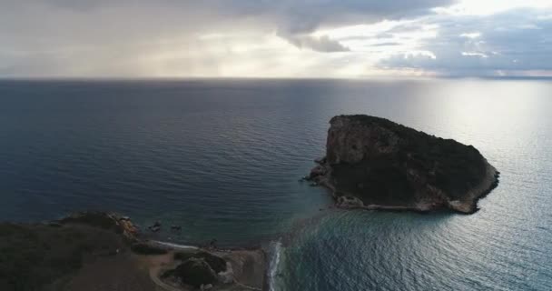 Ancienne Île Des Pirates Myonnesos Images Haute Qualité — Video
