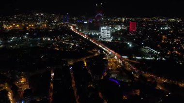 Izmir skyline - High quality video shot with drone across Izmir
