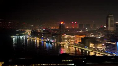 Izmir skyline - High quality video shot with drone across Izmir