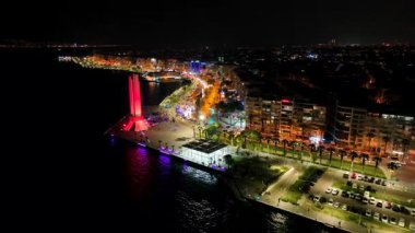 Izmir skyline - High quality video shot with drone across Izmir