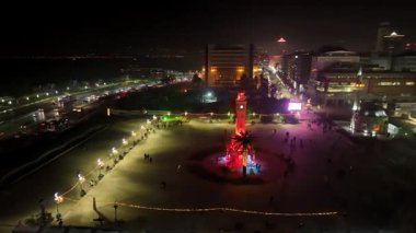 Izmir skyline - High quality video shot with drone across Izmir