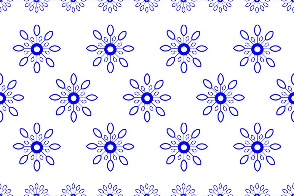 Blumenmuster Hintergrund Keramikfliesen Muster Vektormuster Niedliche Illustration Fliesendesign Wrap Abstrakter — Stockfoto