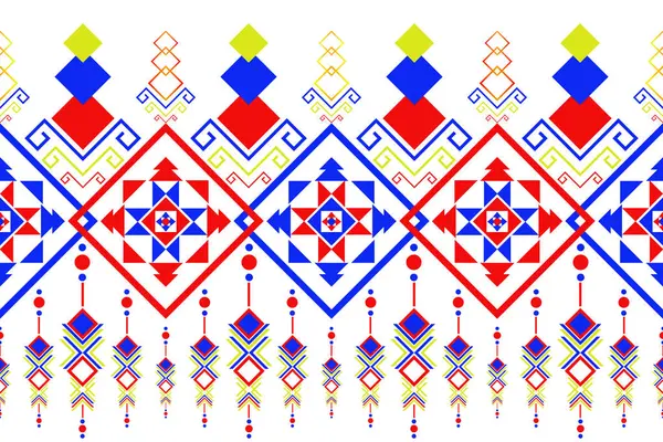 Etnisch Geometrische Naadloos Patroon Geometrische Etnische Patroon Kan Worden Gebruikt — Stockfoto