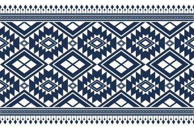 Etnik geometrik kusursuz desen. Giysiler, dekoratif kağıtlar, ambalajlar, tekstil, nakış, illüstrasyon, vektör, halı için geometrik tasarım kullanılabilir.