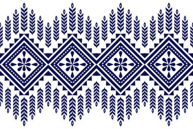 Etnik geometrik kusursuz desen. Giysiler, dekoratif kağıtlar, ambalajlar, tekstil, nakış, illüstrasyon, vektör, halı için geometrik tasarım kullanılabilir.