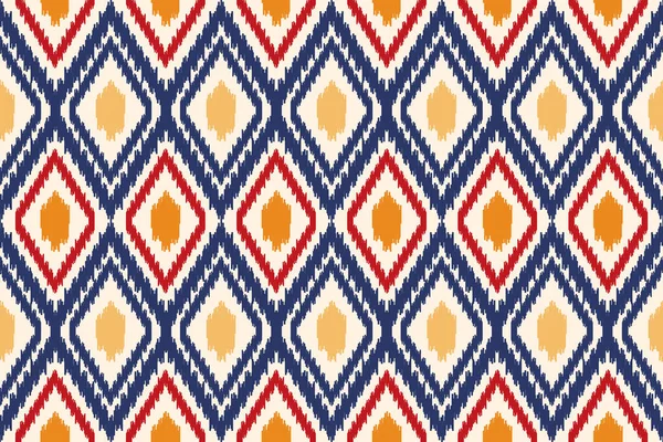Бесшовный Рисунок Иката Абстрактный Фон Текстильного Дизайна Использоваться Дизайне Одежды — стоковое фото