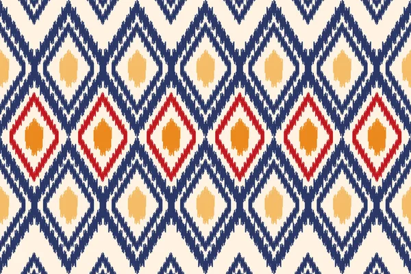 Padrão Ikat Sem Costura Fundo Abstrato Para Design Têxtil Pode — Fotografia de Stock