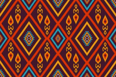 Tekstil tasarımı için kusursuz örgü desenli soyut bir arka plan. Kumaş tasarımında giysi, dekoratif kağıt, ambalaj, halı, vektör, illüstrasyon için kullanılabilir