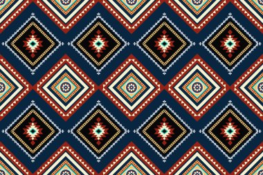 ethnic geometric seamless pattern. Geometric ethnic pattern can be used in fabric design for clothes, decorative paper, wrapping, textile, embroidery, illustration, vector, carpet clipart