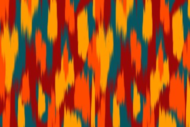 Özbekistan 'da Özbekistan deseni ve kumaşı. Duvar kağıdı, tekstil, kumaş, moda, masa örtüsü için soyut arkaplan