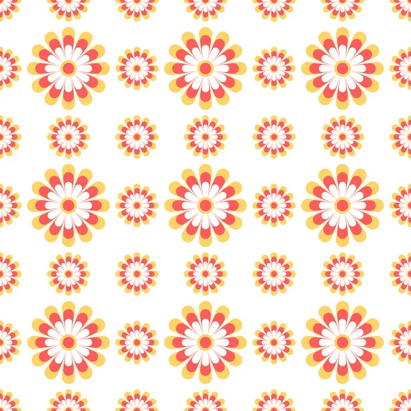 Fundo Padrão Floral Padrão Telha Cerâmica Padrão Vetorial Ilustração Bonito — Fotografia de Stock
