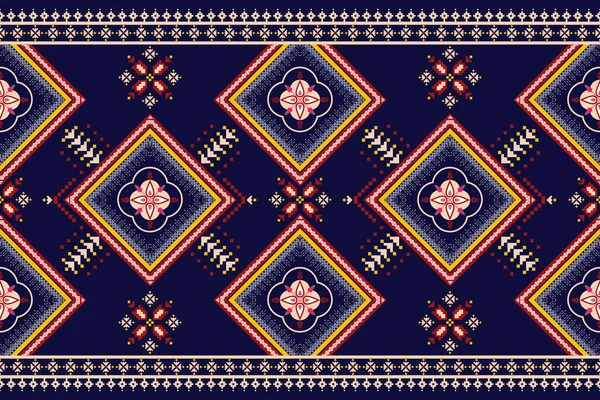 エスニック幾何学的なシームレスなパターン 幾何学的な民族パターンは衣服 装飾的なペーパー 包むこと イラスト ベクター カーペットのための生地の設計で使用することができます — ストック写真