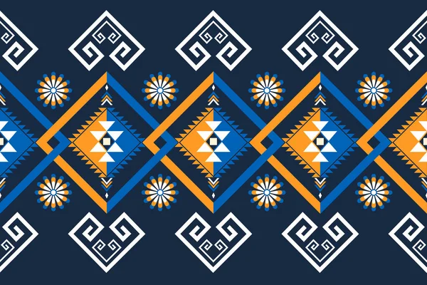 Etnik Geometrik Kusursuz Desen Kumaş Tasarımında Kıyafet Dekoratif Kağıt Ambalaj — Stok fotoğraf