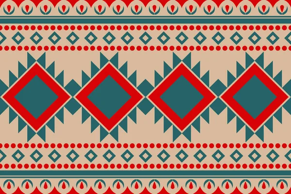 Etnik Geometrik Kusursuz Desen Kumaş Kıyafet Dekoratif Kağıt Ambalaj Tekstil — Stok fotoğraf