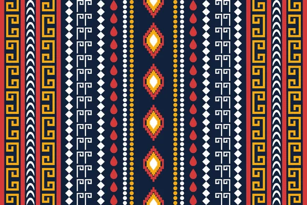 Ethnic Geometric Seamless Pattern Design Fabric Clothes Decorative Paper Wrapping — Stock Photo, Image