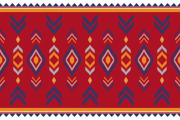 Ikat Patrón Sin Costura Fondo Abstracto Para Diseño Textil Puede —  Fotos de Stock