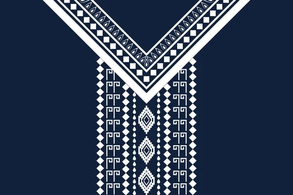 ethnic necklace embroidery pattern. Aztec style embroidery abstract vector illustration. Designs for fashion texture, textile, fabric, shirt, cloth