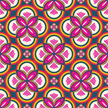 Çiçek desenli arkaplan, seramik fayans deseni, vektör deseni, şirin illüstrasyon, fayans tasarımı, sargı, soyut, halı