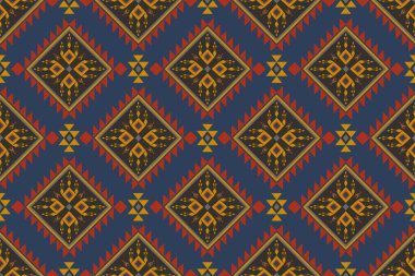 Geometrik, pürüzsüz etnik model. Giysiler, dekoratif kağıtlar, ambalajlar, tekstil, nakış, illüstrasyon, vektör, halı için geometrik tasarım kullanılabilir.