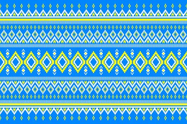 Geometrik, pürüzsüz etnik model. Geometrik etnik desen kumaş tasarımında kıyafet, dekoratif kağıt, ambalaj, tekstil, nakış, halı, kabile deseninde kullanılabilir.