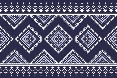 Geometrik, pürüzsüz etnik model. Geometrik etnik desen kumaş tasarımında giysi, ambalaj, tekstil, nakış, halı ve kabile desenlerinde kullanılabilir.