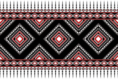 Geometrik, pürüzsüz etnik model. Kumaş, kumaş ve halı yapımında kullanılabilir.