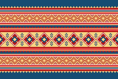 Geometrik etnik oryantal dikişsiz desen. Kumaş tasarımında, tekstil, ambalaj, arkaplan, duvar kağıdı, batik, halı, nakış için kullanılabilir
