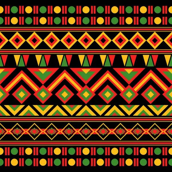 Afrika soyut geometrik deseni. Afrika soyut etnik modeli. Siyah arka planda Afrika tarzı. Giysi, tekstil, ambalaj, arkaplan, duvar kağıdı, halı, nakış için tasarım