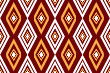 Kusursuz ve soyut bir model. Kare soyut tarzı. Arka plan, duvar kağıdı, tekstil, kumaş, giysi, nakış için ikat deseni tasarımı