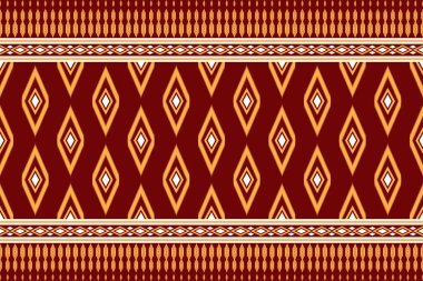 Kusursuz ve soyut bir model. Kare soyut tarzı. Arka plan, duvar kağıdı, tekstil, kumaş, giysi, nakış için ikat deseni tasarımı