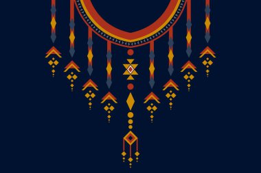 Yaka nakış işi. Yaka işlemeli etnik yaka dantelli doğu desenli. tekstil, kumaş, kumaş, moda kadınları, moda erkekleri, baskı için yaka nakış tasarımları