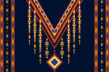 Yaka nakış işi. Yaka işlemeli etnik yaka dantelli doğu desenli. tekstil, kumaş, kumaş, moda kadınları, moda erkekleri, baskı için yaka nakış tasarımları