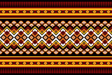 Soyut geometrik, etnik, pürüzsüz desen. Geometrik etnik model kumaş tarzı. Giysi, tekstil, ambalaj, arkaplan, duvar kağıdı, halı, nakış için geometrik etnik desen tasarımı