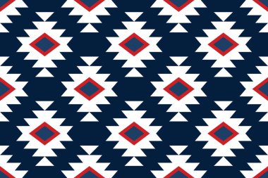 Geometrik kabile şekli. Geometrik kabile desenli kumaş tarzı. Giysi, tekstil, ambalaj, arkaplan, duvar kağıdı, halı, nakış için geometrik kabile desen tasarımı