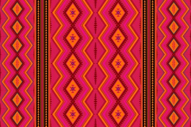 Geometric ethnic pattern. Geometric ethnic pattern, Native American tribal fabric design for clothing, textile, wrapping, background, wallpaper, carpet, embroidery clipart