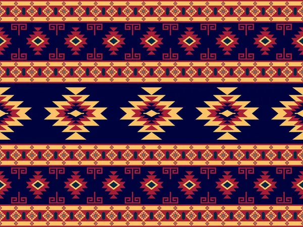 Navajo desenli tasarım. Amerikan yerlileri gibi. Kumaş tasarımında giysi, tekstil, ambalaj, arkaplan, duvar kağıdı, halı, nakış, baskı için kullanılabilir