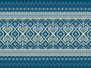 Navajo desenli tasarım. Amerikan yerlileri gibi. Kumaş tasarımında giysi, tekstil, ambalaj, arkaplan, duvar kağıdı, halı, nakış, baskı için kullanılabilir