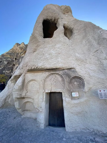 Ősi Kőházak Goreme Cappadocia Törökország Része Goreme Szabadtéri Múzeum — Stock Fotó
