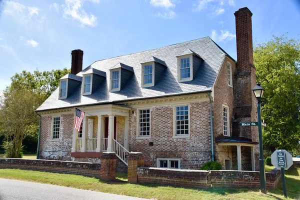 Historisch Huis Aan Main Gebouwd 1699 Yorktown Verenigde Staten Oktober — Stockfoto