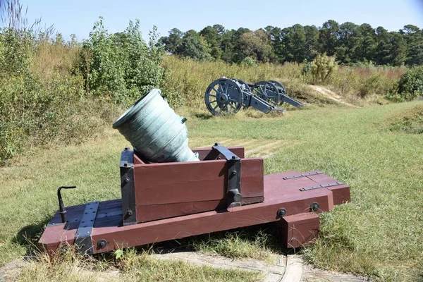 Yorktown Battlefield Revolutionary War Artillery Yorktown Battlefield Yorktown Octubre 2019 —  Fotos de Stock