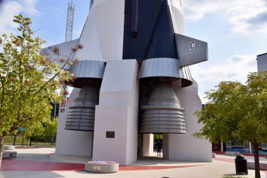 Huntsville Uzay Merkezi 'ndeki Satürn Roketi üssü. Huntsville, AL, ABD. 19 Eylül 2019. 