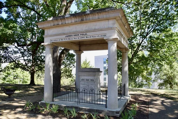 Nashville Septiembre 2019 Tumba Del Presidente James Knox Polk Monumento — Foto de Stock