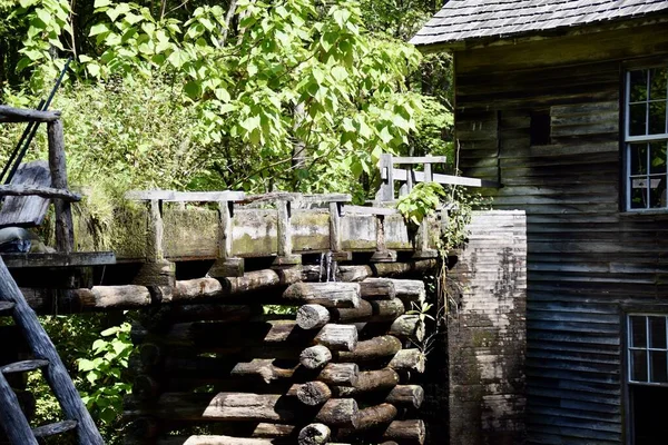 Mingus Mill 1886 역사적 재소이다 Cherokee Usa September 2019 — 스톡 사진