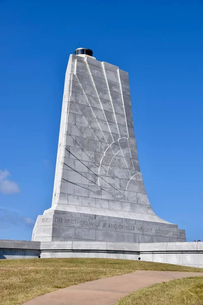 Monumento Los Hermanos Wright Kittyhawk Kill Devil Hills Octubre 2019 —  Fotos de Stock