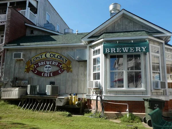 Lost Colony Brewery Cafe Bâtiment Bois Manteo États Unis 1Er — Photo