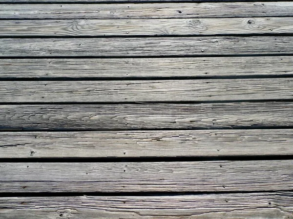 Sonnengebleichte Holzdielen Mit Nagelspuren Rustikaler Holz Hintergrund — Stockfoto