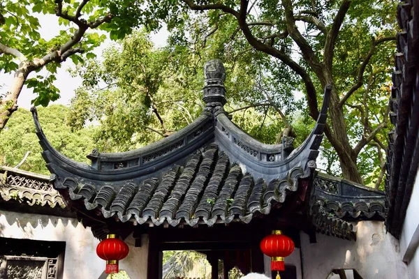 Jardim Jardim Felicidade Jardim Tradicional Chinês Edifícios Xangai China Outubro — Fotografia de Stock