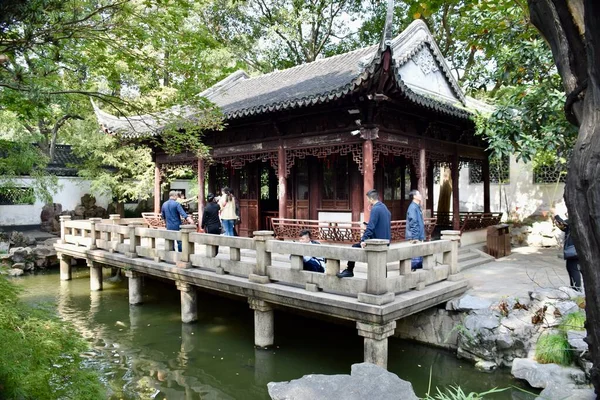 Xangai China Outubro 2018 Jardim Jardim Felicidade Jardim Tradicional Chinês — Fotografia de Stock